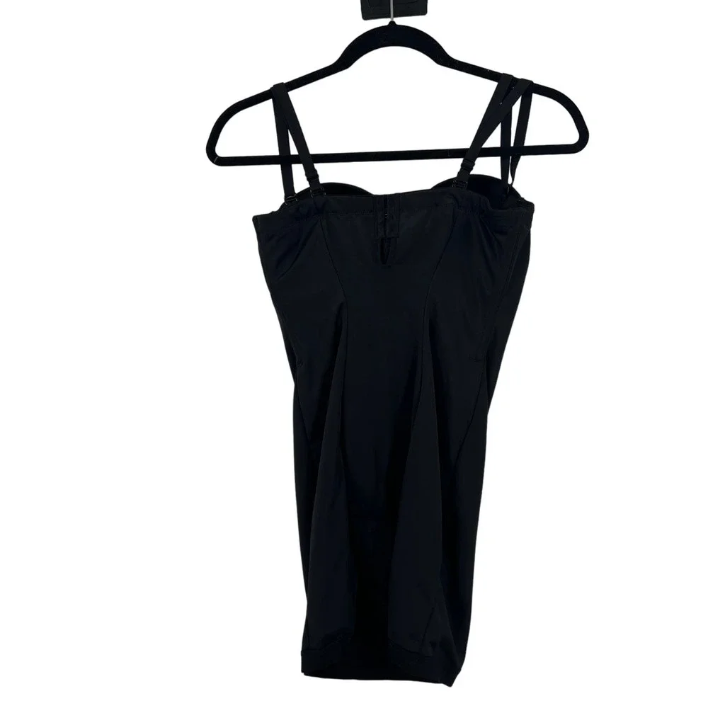 Maidenform Flexees BLK Easy-Up Firm‎ Control Convertable Slip & Bra Women's 36D